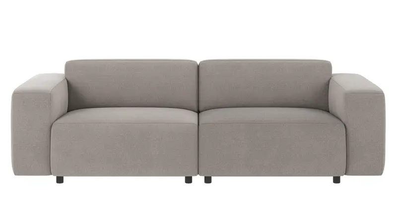 122000 b sb A Willard sofa 3-seater light grey fabric Rita #167 (c2).