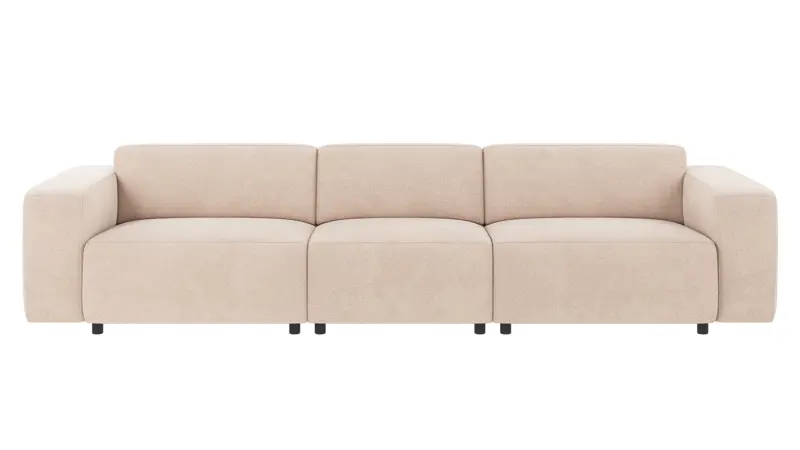 121941 b sb A Willard sofa 4-seater light beige fabric Rita #1 (c2).