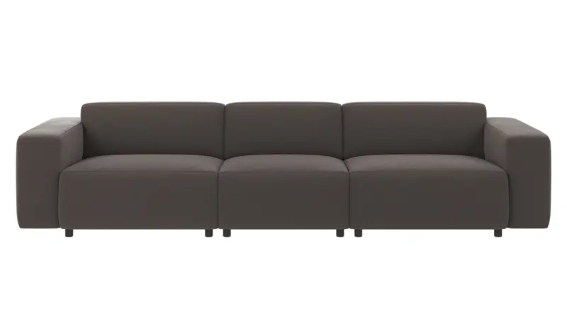 121951 b sb A Willard sofa 4-seater dark grey fabric Rita #68 (c2).