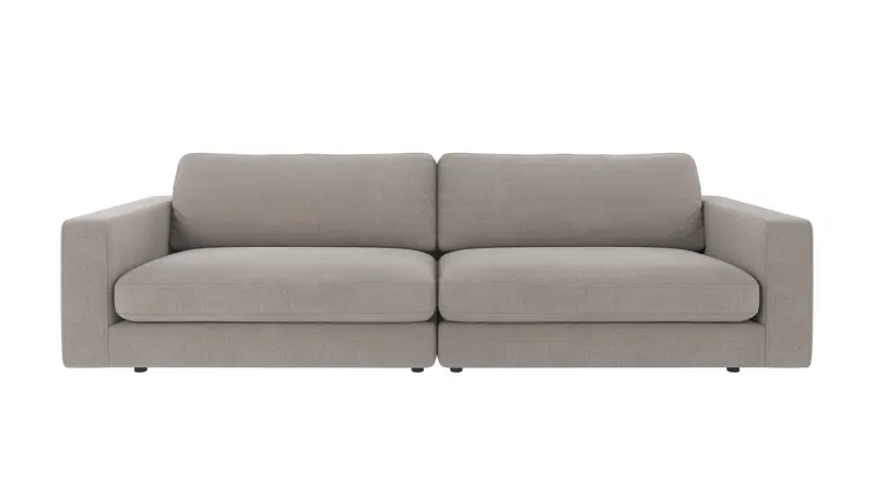 124404 b sb A Duncan sofa 3-seater light grey fabric Rita #167 (c2).