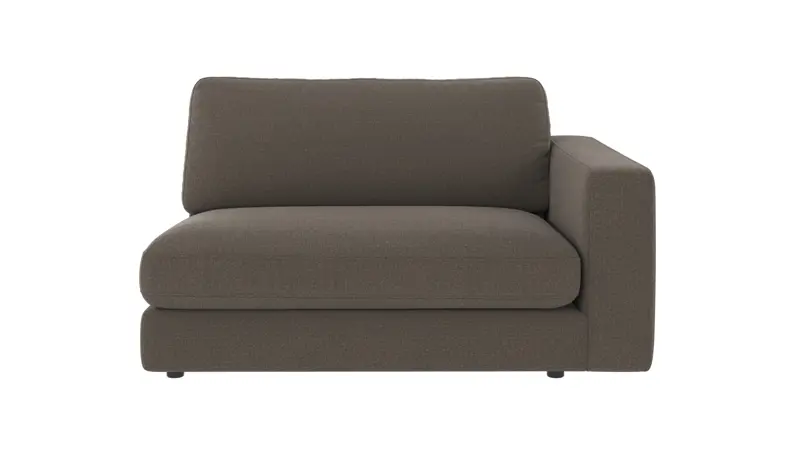 126213 b sb A Duncan 1,5 seater R medium grey fabric Rita #108 (c2).