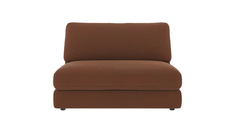 124361 b sb A Duncan 1,5 seat Middle sofa chair red fabric Rita #96 (c2).