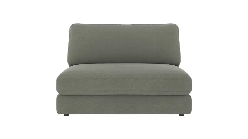 124391 b sb A Duncan 1,5 seat Middle sofa chair green fabric Rita #158 (c2).
