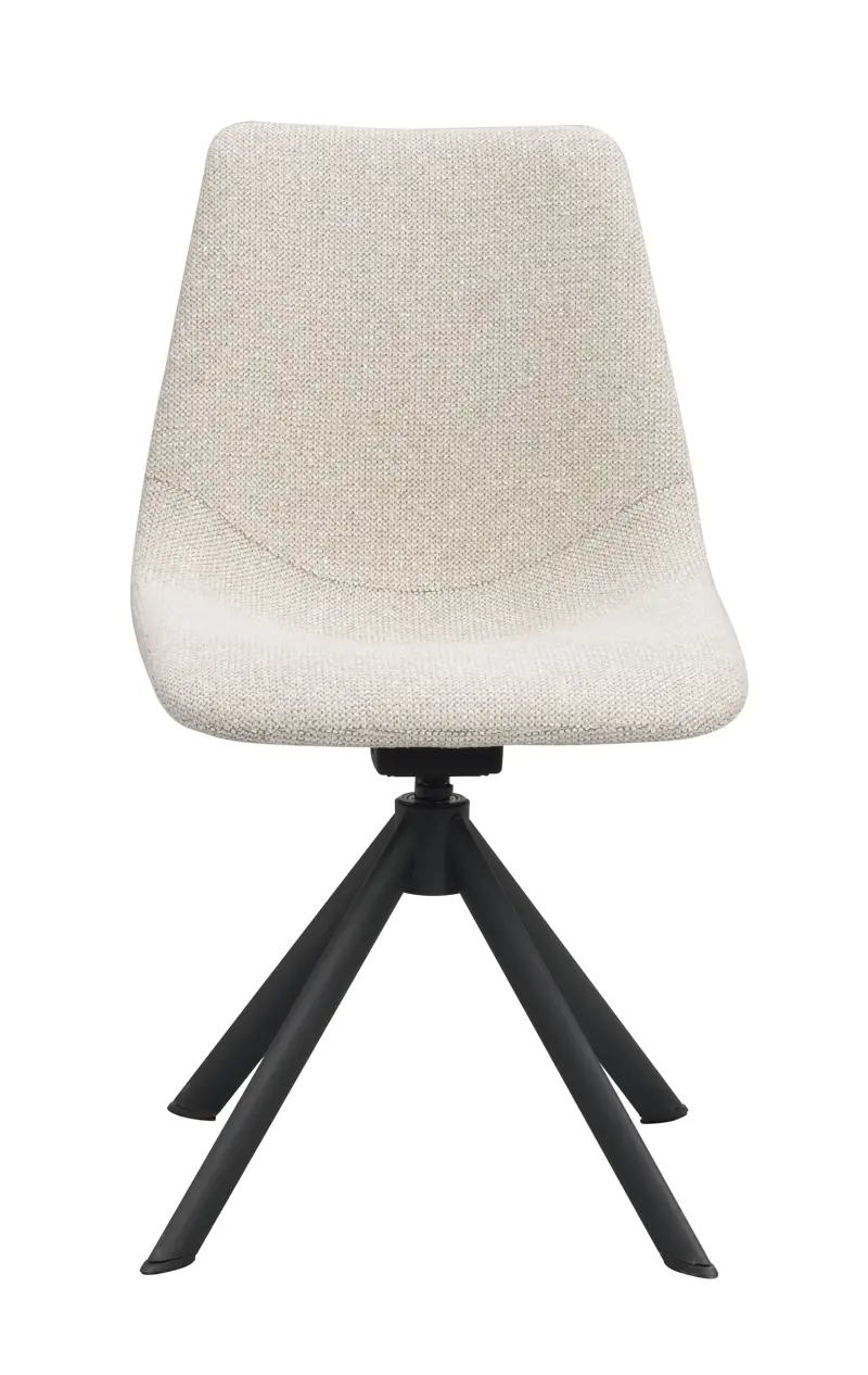 123195 b sb A Dunmore swivel chair lightbeige black.
