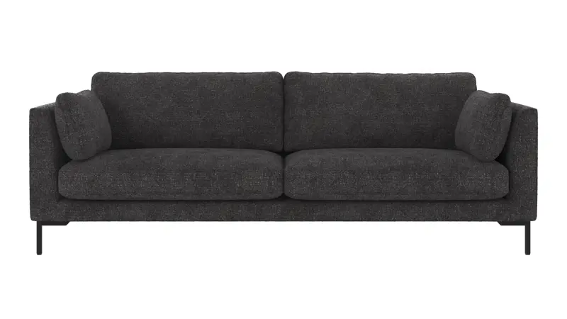 129480 b sb A Corwin sofa 3-seater dark grey fabric Robin #66 (c3).