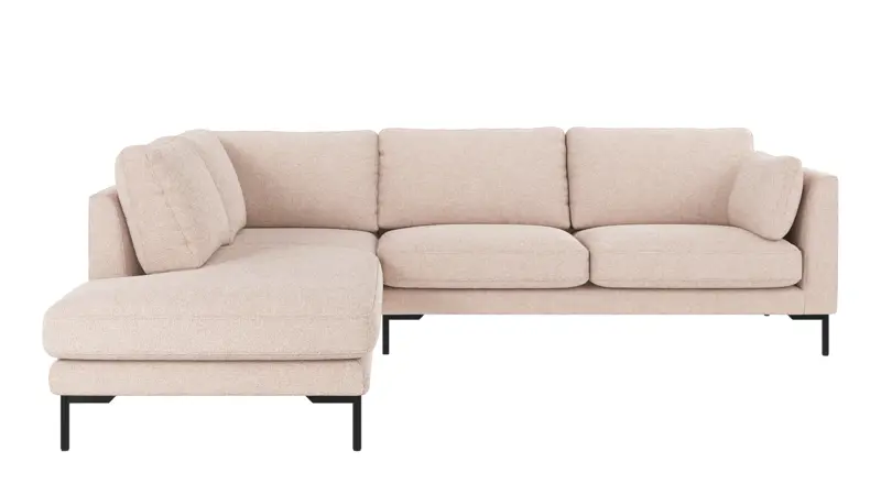 129286 b sb A Corwin corner sofa 2,5+2,5-seater open end L light beige fabric Max #01 (c2).