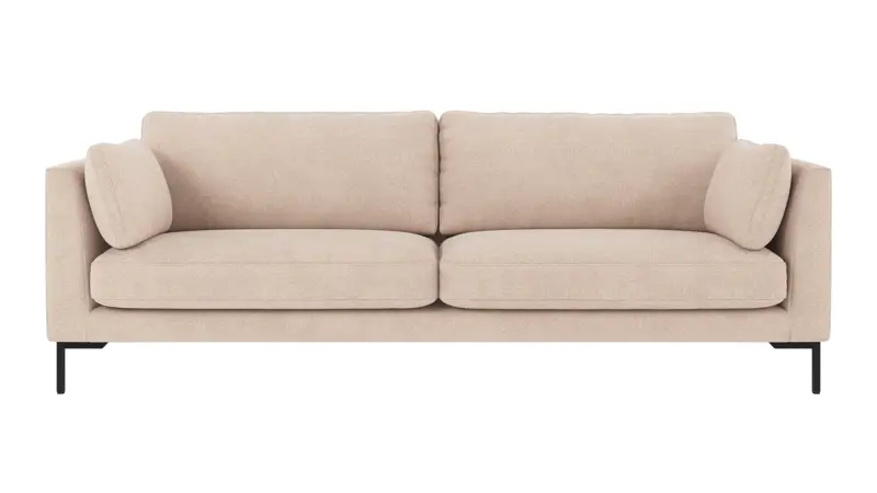 129150 b sb A Corwin sofa 3-seater light beige fabric Rita #1 (c2).