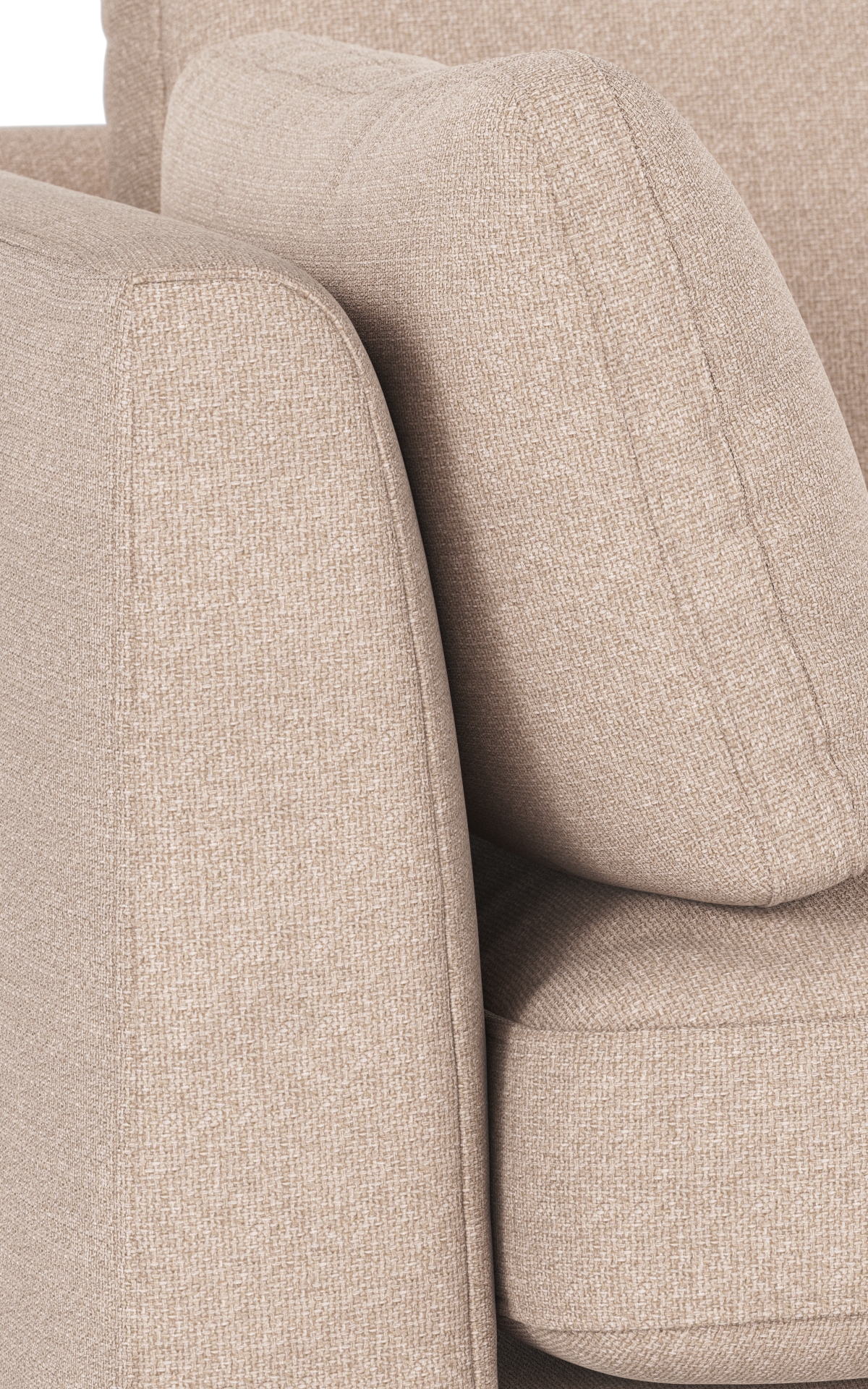 Corwin 3-seater sofa, Rita #1 light beige, 238x98x83 cm | Rowico Home