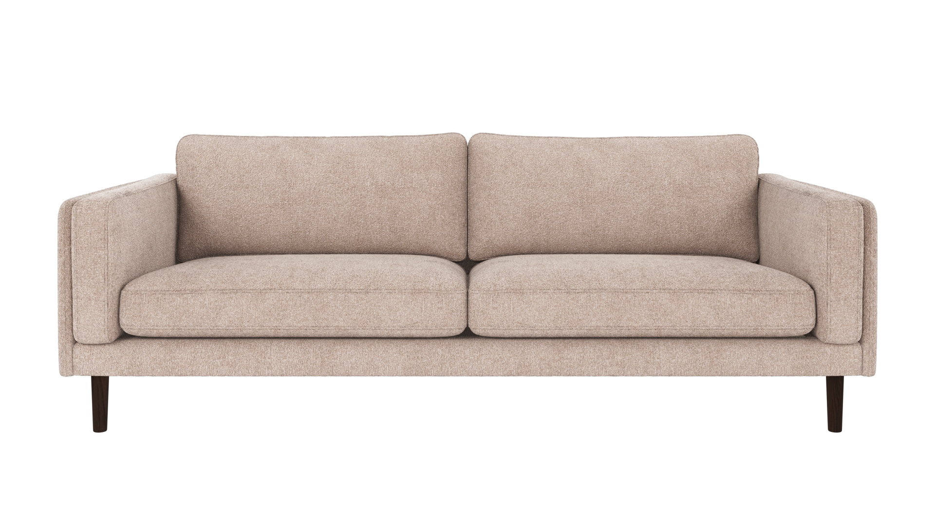 Braden 3-Sitzer-Sofa, Greg #3 hellbeige, Braun, 216x87x78 cm