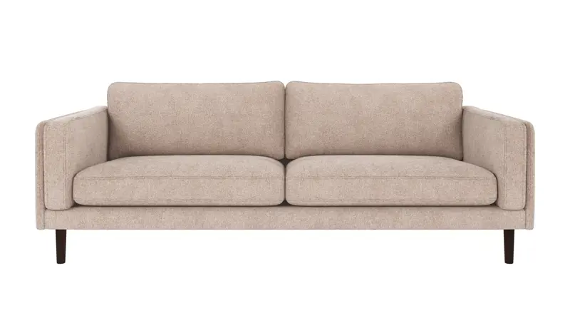 Braden 3-Sitzer-Sofa, Greg #3 hellbeige, Braun, 216x87x78 cm