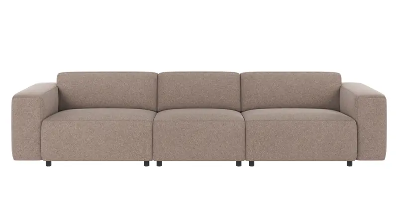 121311 b sb A Willard sofa 4-seater beige fabric Brenda #34 (c1).