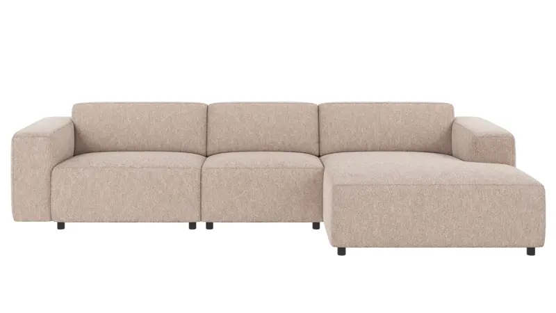 121334 b sb A Willard sofa 4-seater-chaise longue R light beige fabric Alice #1 (c4).