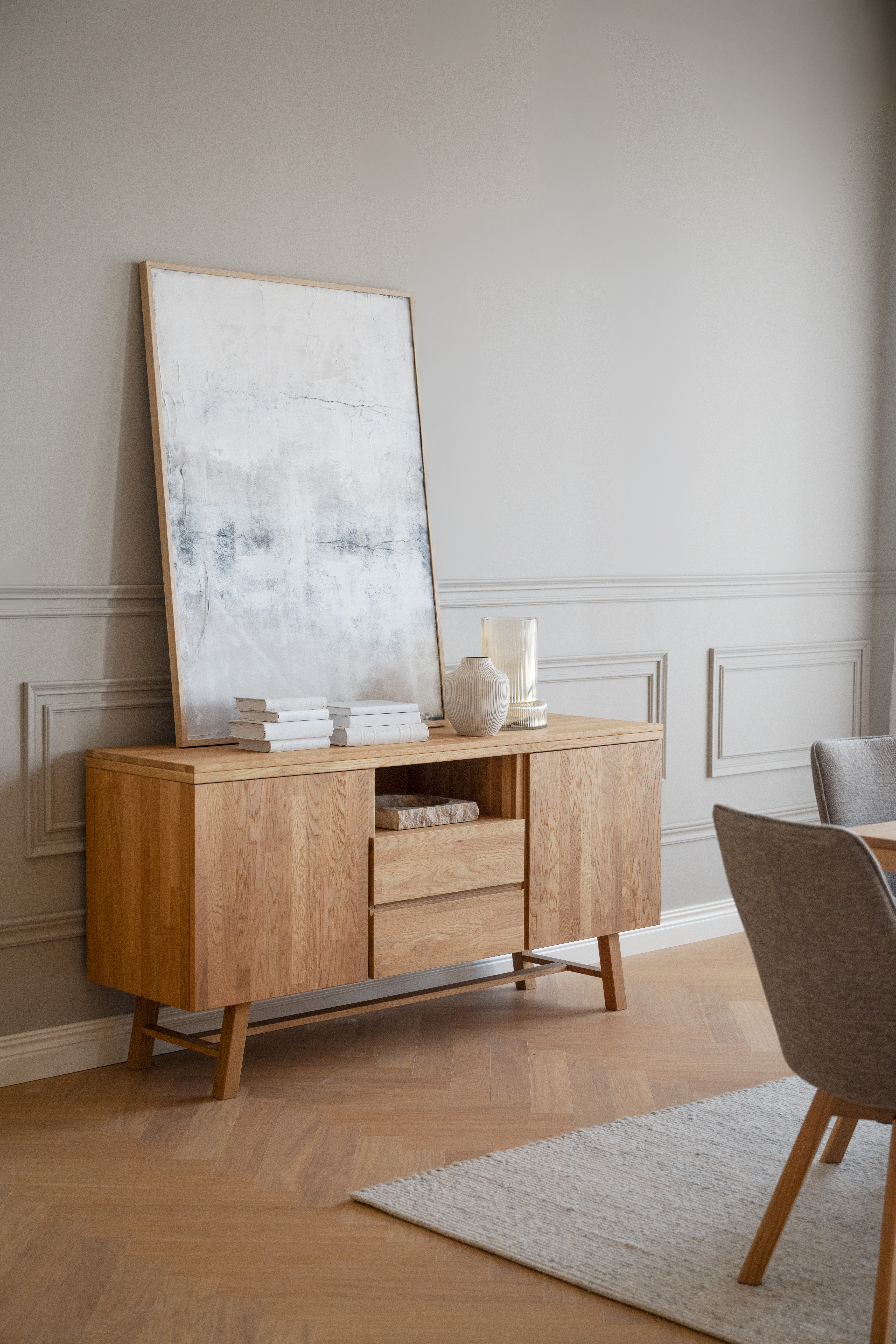 Brooklyn sideboard, Oak, 160x45x80 cm | Rowico Home