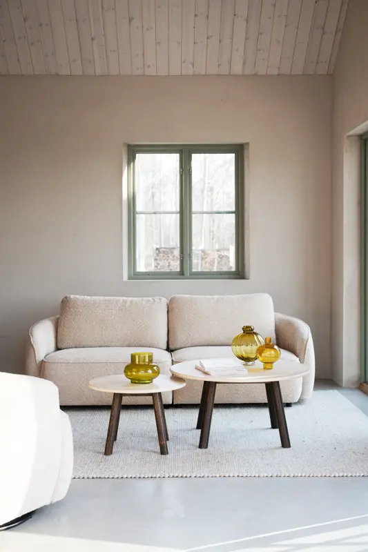 Taransay couchtisch, Beige/braun, 60x60 cm