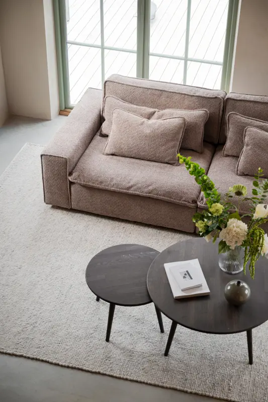 Tompkins couchtisch, Braun, 90x90 cm