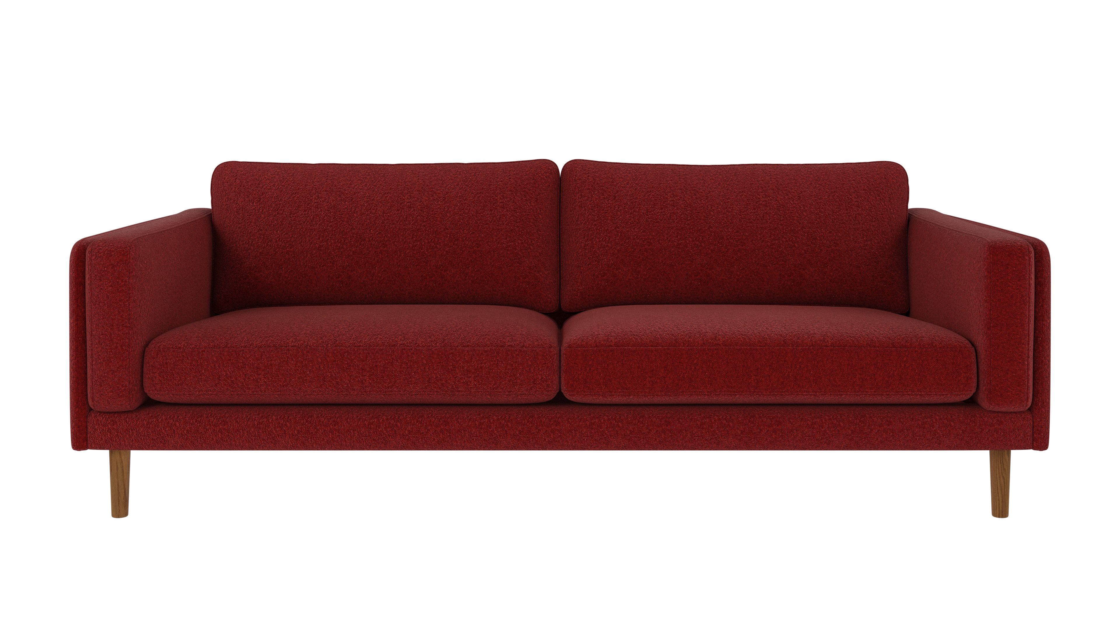 Braden 3-seater sofa, Max #180 grey, oak, 216x87x78 cm | Rowico Home