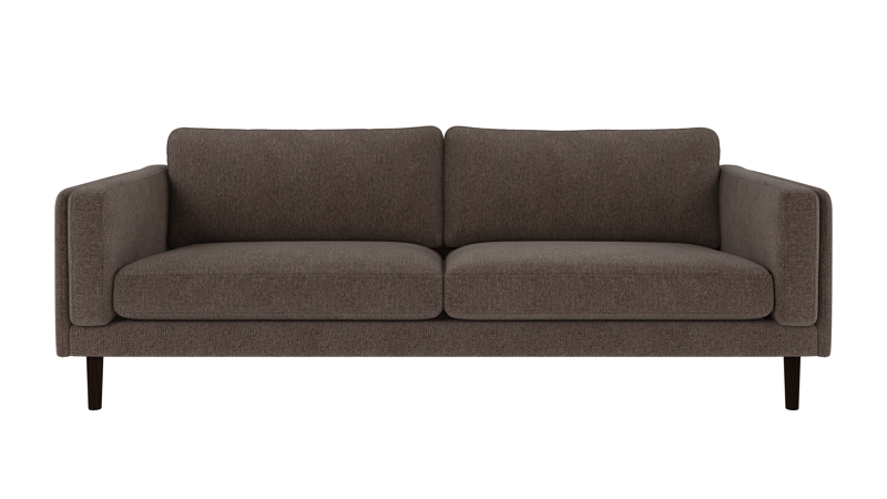 224277 b sb A Braden sofa 3-seater brown-grey fabric Max #176 (c2) brown oak legs.