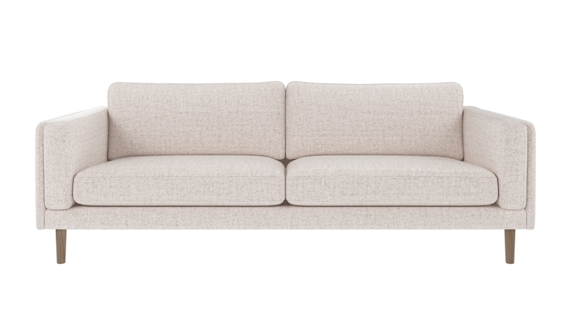 224473 b sb A Braden sofa 3-seater light beige fabric Oscar #1 (c3) whitewash oak legs.
