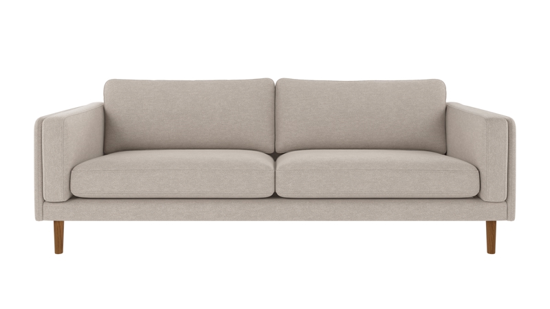224476 b sb A Braden sofa 3-seater beige fabric Oscar #124 (c3) oak legs.