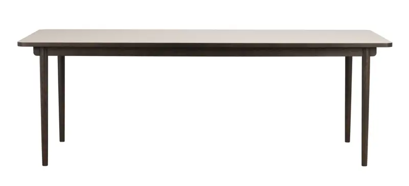 123188 b sb a Fairmount table brown oak light beige laminate.