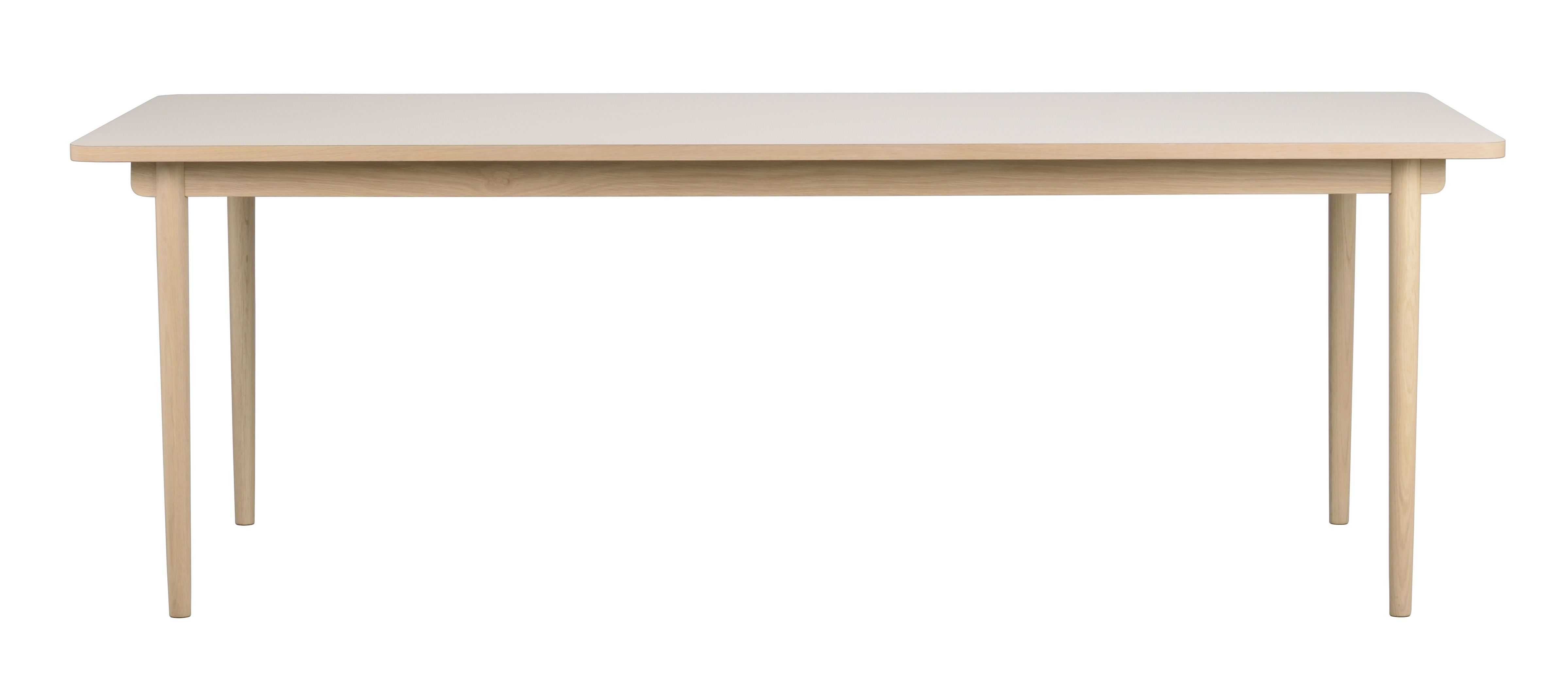Fairmount esstisch, Holzbeine, Beige/Weiß pigmentiert, 220x95 cm