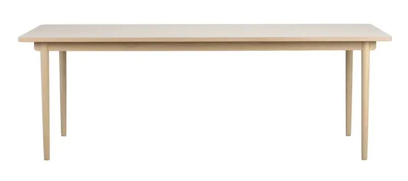 123185 b sb a Fairmount table whitepigm. oak light beige laminate.