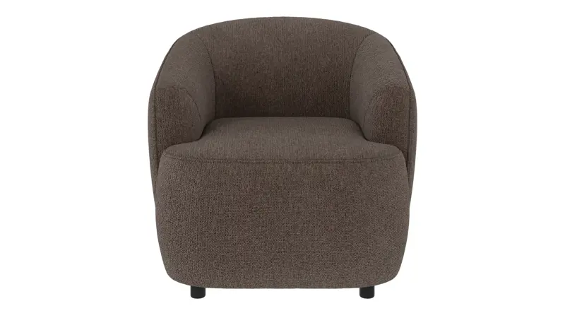 125552 b sb A Dermot lounge chair brown-grey fabric Max #176 (c2).