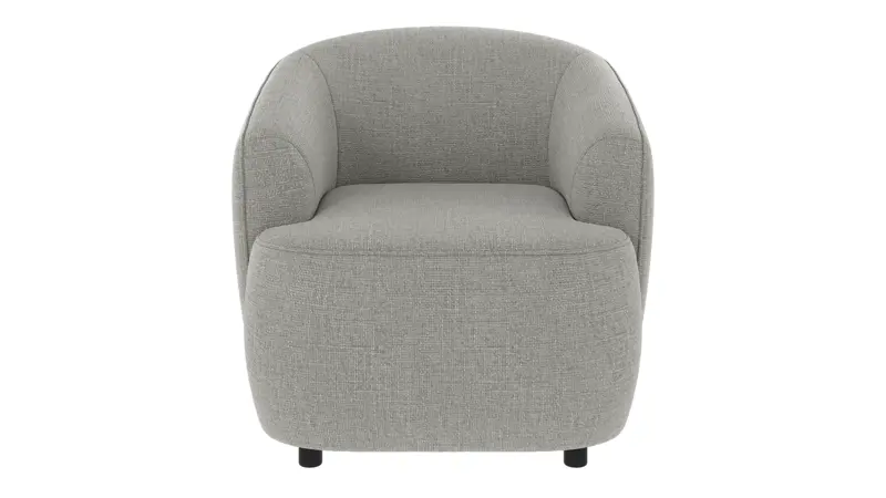 125620 b sb A Dermot lounge chair medium grey fabric Robin #149 (c3).