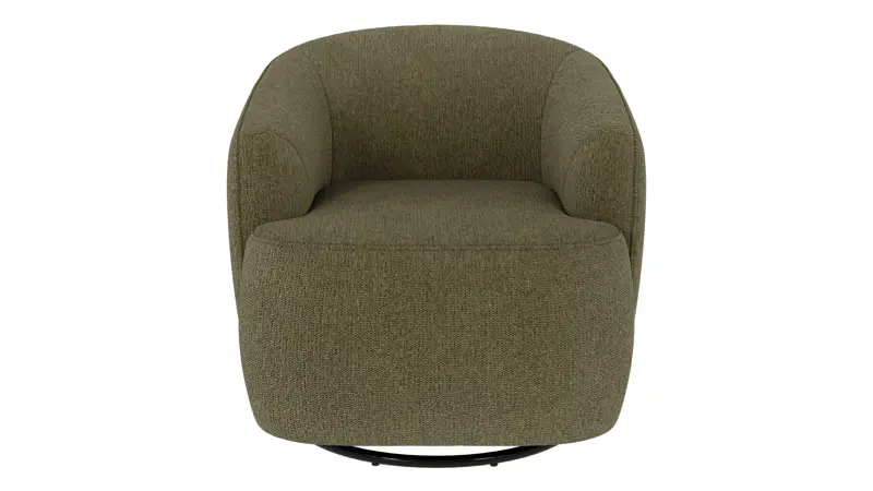 125551 b sb A Dermot lounge chair swivel+swing dark green fabric Max #88 (c2).
