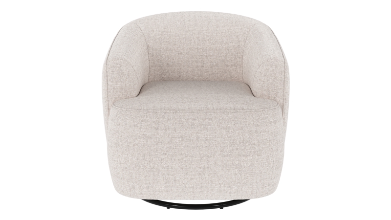 125685 b sb A Dermot lounge chair swivel+swing light beige fabric Oscar #1 (c3).