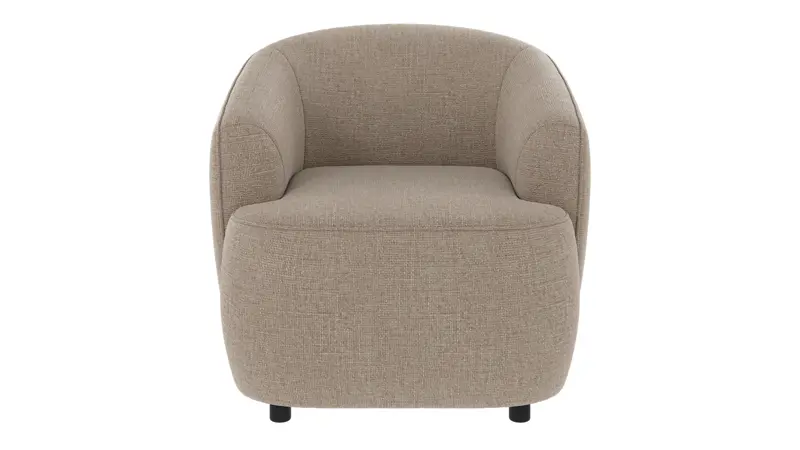 125492 b sb A Dermot lounge chair grey-beige fabric Robin #109 (c3).