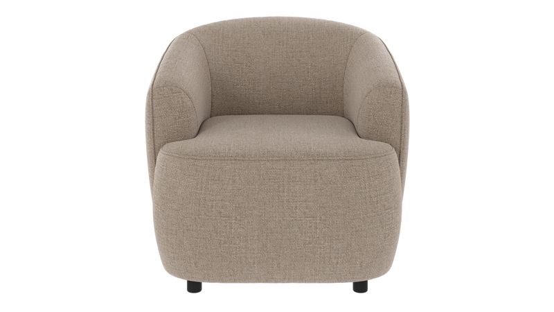 125492 b sb A Dermot lounge chair grey-beige fabric Robin #109 (c3).