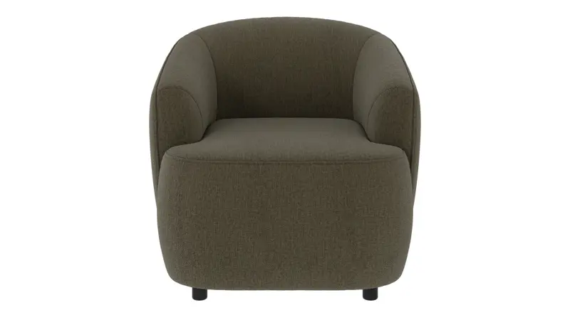 125430 b sb A Dermot lounge chair green fabric Brenda #77 (c1).