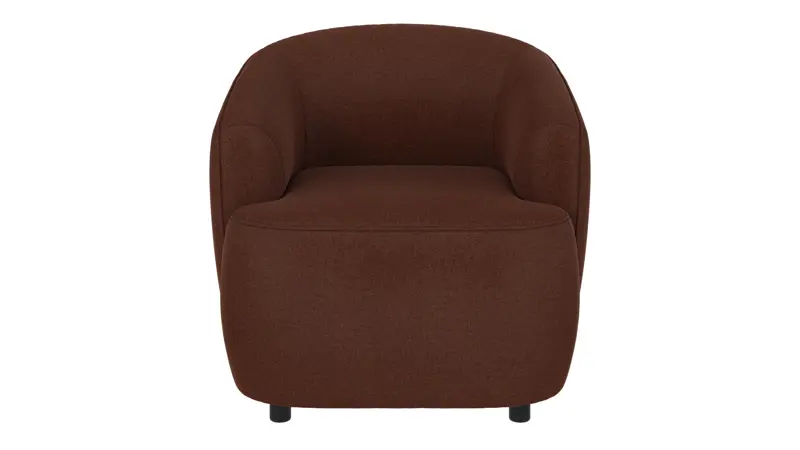 125474 b sb A Dermot lounge chair red fabric Rita #96 (c2).