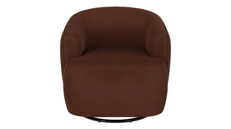 125475 b sb A Dermot lounge chair swivel+swing red fabric Rita #96 (c2).