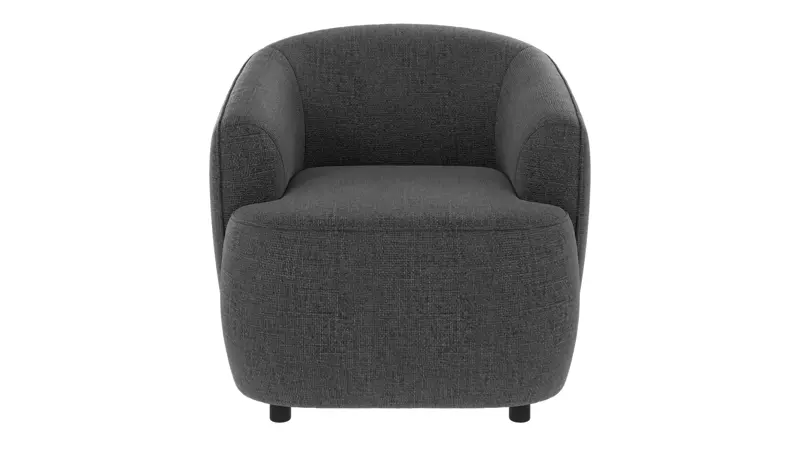 125488 b sb A Dermot lounge chair dark grey fabric Robin #66 (c3).