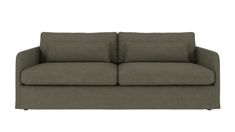 125916 b sb A Peyton sofa 3-seater green fabric Ursula #613 (c3).
