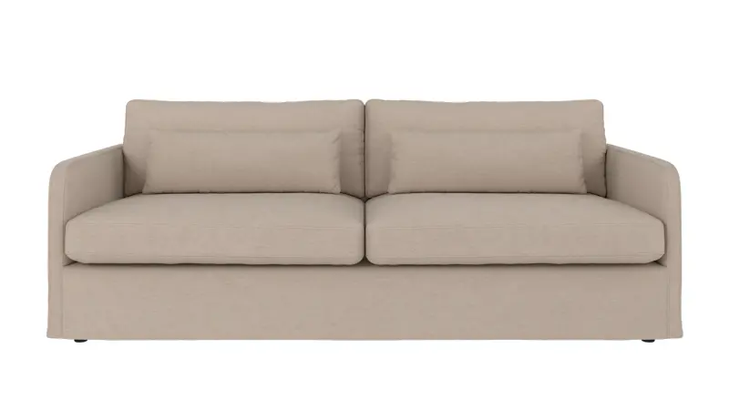 125910 b sb A Peyton sofa 3-seater beige fabric Ursula #282 (c3).
