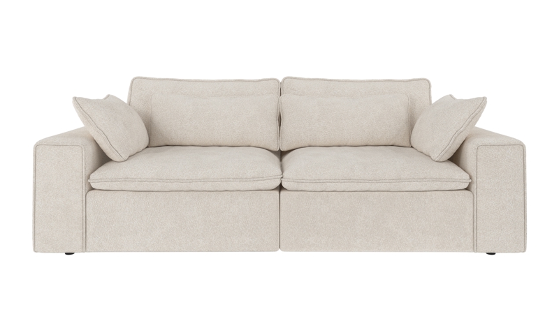 219318 b sb A Rawlins sofa 3-seater ivory fabric Anna #20 (c3).