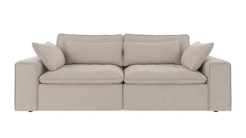 219385 b sb A Rawlins sofa 3-seater beige fabric Oscar #124 (c3).