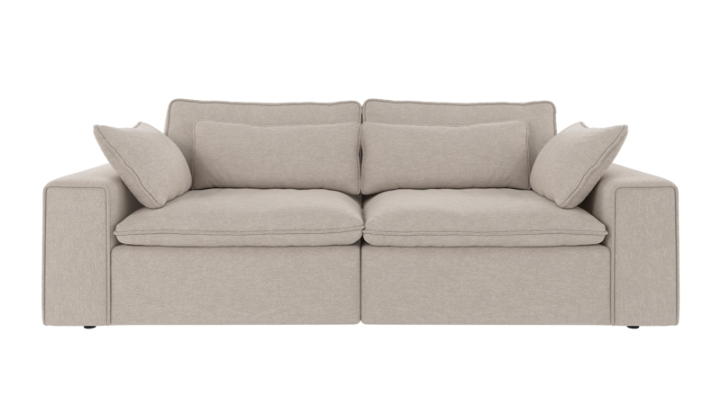 219385 b sb A Rawlins sofa 3-seater beige fabric Oscar #124 (c3).