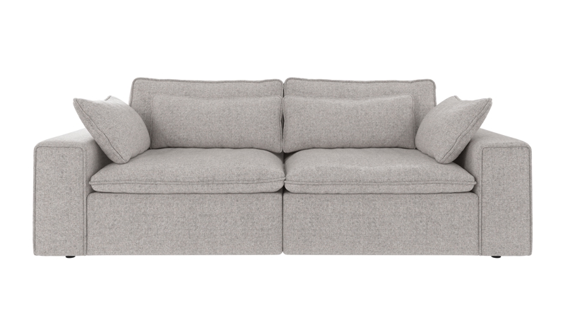 219388 b sb A Rawlins sofa 3-seater light grey fabric Oscar #196 (c3).