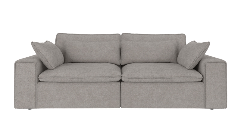 122933 b sb A Rawlins sofa 3-seater light grey fabric Greg #17 (c2).