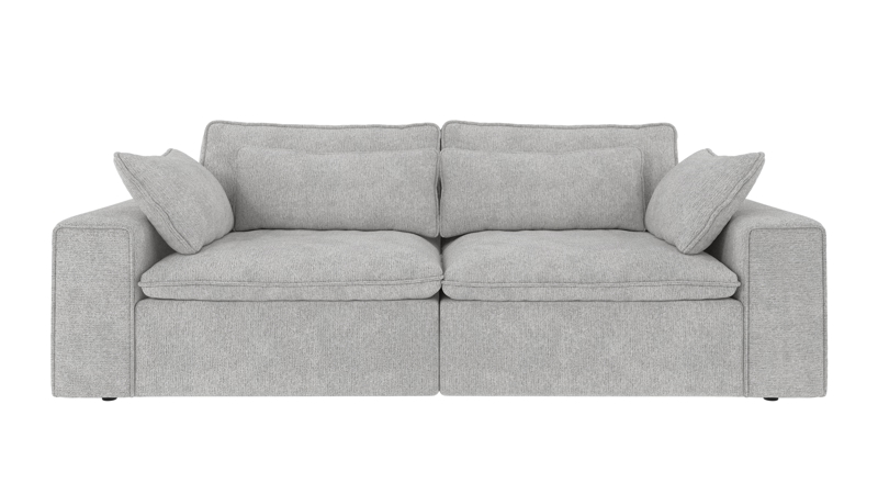 219174 b sb A Rawlins sofa 3-seater light grey fabric Max #60 (c2).