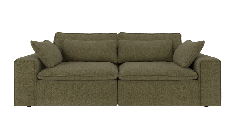 219183 b sb A Rawlins sofa 3-seater dark green fabric Max #88 (c2).