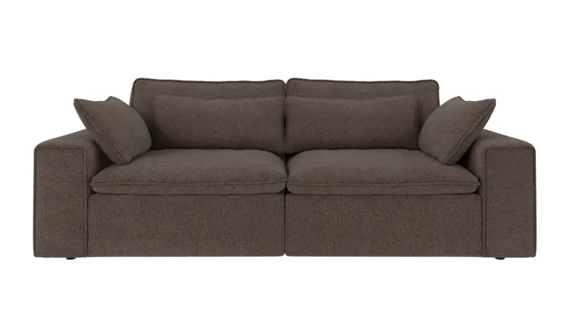219186 b sb A Rawlins sofa 3-seater brown-grey fabric Max #176 (c2).