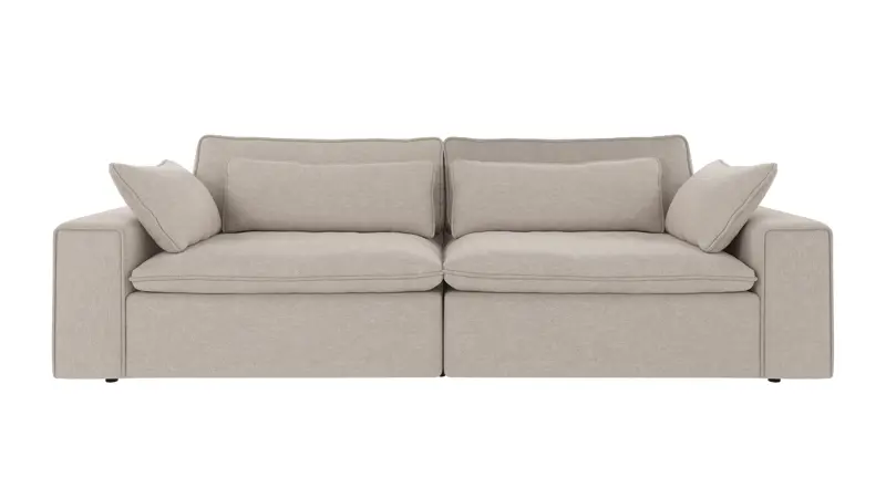 219383 b sb A Rawlins sofa 3-seater Maxi beige fabric Oscar #124 (c3).