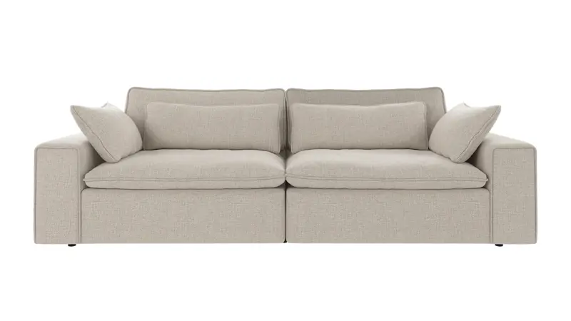 122692 b sb A Rawlins sofa 3-seater Maxi light grey fabric Robin #1 (c3).