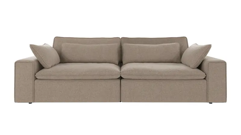122700 b sb A Rawlins sofa 3-seater Maxi grey-beige fabric Robin #109 (c3).