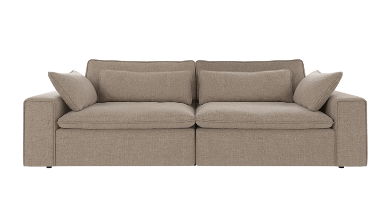 122700 b sb A Rawlins sofa 3-seater Maxi grey-beige fabric Robin #109 (c3).